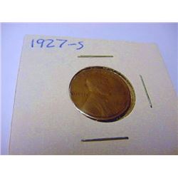 1927-S LINCOLN CENT