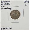 Image 1 : 1698 I Bohemia Kreuzer KM582 Silver Coin