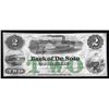 Image 1 : 1863 $2 Bank of De Soto Nebraska Obsolete Bank Note