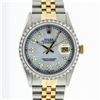 Image 1 : Gents Rolex Two Tone Mother Of Pearl Diamond Dial White Gold Beadset Wristwatch