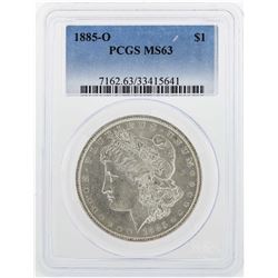 1885-O $1 Morgan Silver Dollar Coin PCGS MS63