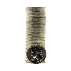 Roll of (40) 1957-D Brilliant Uncirculated Washington Silver Quarters