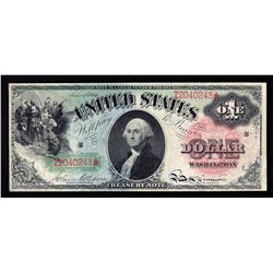 1869 $1 Rainbow Large Size Legal Tender Note