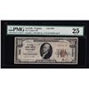 Image 1 : 1929 $10 The Virginia National Bank of Norfolk Currency Note PMG VF25