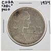 Image 1 : 1934 Cuba "ABC" Peso Libertad Silver Coin