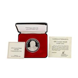 1974 Cayman Islands Churchill Commemorative Proof Coin