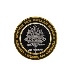 .999 Silver El Dorado Hotel & Casino Reno, Nevada $10 Gaming Token Limited Editi