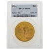 Image 1 : 1924 $20 Saint Gaudens Double Eagle Gold Coin PCGS MS65