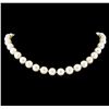 Image 1 : 12mm South Sea Cultured Pearls and Sterling Silver Necklace