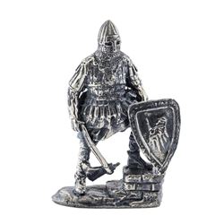 3 oz .999 Fine Silver Medieval Knight Silver Statue