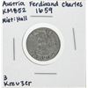 Image 1 : 1659 Austria Ferdinand Charles 3 Kreuzer KM852 Silver Coin