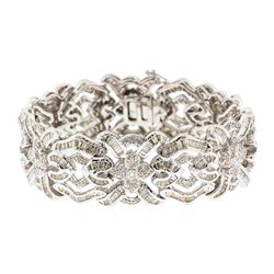 18KT White Gold 10.00ctw Diamond Bracelet