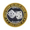 Image 2 : .999 Silver Gold Coast $10 Casino Gaming Token Limited Edition