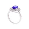 Image 3 : 14KT White Gold 1.77ct. Tanzanite and Diamond Ring