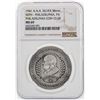 Image 1 : 1941 A.N.A Silver 38mm 50thAnniversary Coin NGC MS69