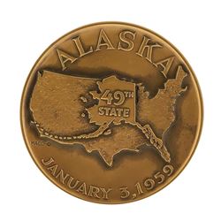 1959 Alaska Statehood Medal 49th State
