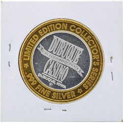 .999 Silver Dubuque Greyhound Park and Casino $10 Casino Gaming Token Limited Ed