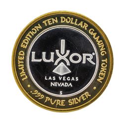 .999 Silver Luxor Casino $10 Casino Gaming Token Limited Edition