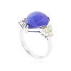 Image 3 : 14KT White Gold 8.44ct. Tanzanite and Diamond Ring