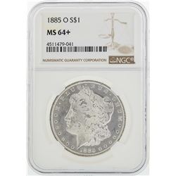1885-O $1 Morgan Silver Dollar Coin NGC MS64+