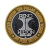 Image 2 : .999 Silver Reno Hilton $10 Casino Gaming Token Limited Edition