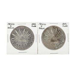 Set of (4) Mexico 8 Reales Silver Coins