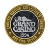Image 2 : .999 Silver Grand Casino $10 Casino Gaming Token Limited Edition