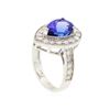 Image 3 : 14KT White Gold 4.02ct Tanzanite and Diamond Ring