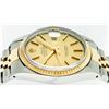 Image 6 : Rolex Mens Two Tone Gold Champagne Index and Fluted Bezel Datejust Wristwatch