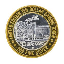 .999 Silver Rio Suite Hotel and Casino $10 Casino Gaming Token Limited Edition