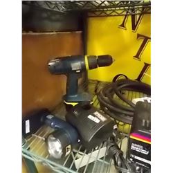 RYOBI CORDLESS DRILL & LITE - +BATTERY & CHARGER
