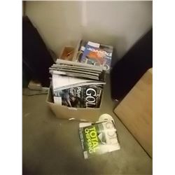 BOX - GOLF BOOKS, MAGAZINES