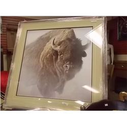 FRAMED PRINT - CHIEF BISON - ROBERT BATEMAN - ESTIMATED GALLERY PRICE $