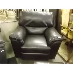 BONDED LEATHER ROCKING /RECLINER CHAIR - DAMAGE ON ONE ARM