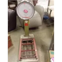 VINTAGE ACCU-WEIGH PLATFORM SCALE MODEL H-80-400PK