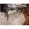 Image 1 : WROUGHT IRON HALL TABLE WITH GLASS