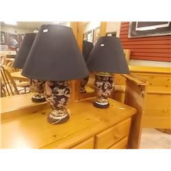 TABLE LAMPS - HAND PAINTED - 2 TTL