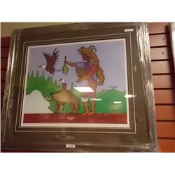 FRAMED LIMITED EDITION PRINT - THE BEAR CLAN - DAVID MORRESIEAU - ESTIMATED GALLERY PRICE $