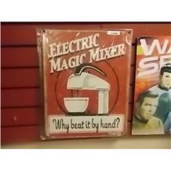TIN SIGN - ELECTRIC MAGIC MIXER