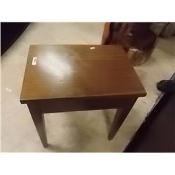 WOODEN STOOL WITH STORAGE