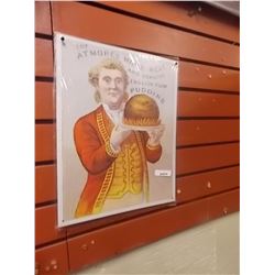 TIN SIGN - ATMORES MINCE MEAT PLUM PUDDNG