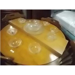 GLASS SALAD BOWL SET - 10 PC