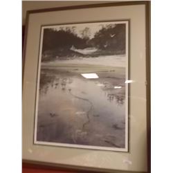 FRAMED LIMITED EDITION PRINT - CRYSTAL COVE MORNING - CAROL EVANS - APPROX. RETAIL $500