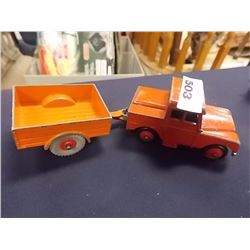 VINTAGE DIE CAST - DINKY TOYS - POLICE PICK-UP & TRAILER - #341 & 255