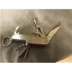 NEW MULTI TOOL KNIFE  - 4" BLADE - KEY CHAIN HOOK