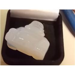 RARE - HAND CRAFTED OPALITE BUDDHA - TOTAL OF 164.5 CT WITH GOOD COLOR FLASHES - RETAIL ESTIMATE $15
