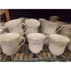 TEA CUPS - BLUE FLOWERS & PRINT - 27