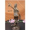 Image 4 : 18" Tall Bronze Blind Justice Law Marble base Statue