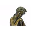Image 4 : Lovely Woman Resting Bronze Sculpture on Marble base