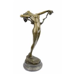 Brown patina Bronze Statue on Marble base